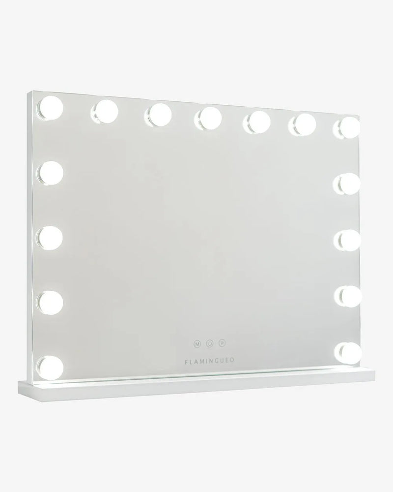 Miroir de Maquillage Lumineux — 15 Ampoules LED, 3 Tons de Lumière Ajustables, Commandes Tactiles