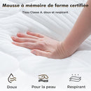 Matelas Orthopédique 140x190cm, Hauteur 25 cm, Matelas à Ressorts ensachés 7 Zones