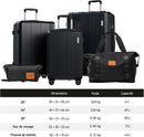 Ensemble de valises 5 pièces - Serrure TSA