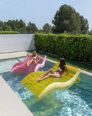 Matelas Gonflable de Piscine Extra-Large 2 Places, Porte-Boisson Intégré