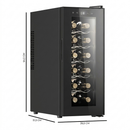 Cave à vin Cecotec Bolero GrandSommelier 1250 CoolCrystal — 12 bouteilles