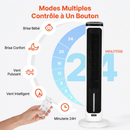 VEVOR Ventilateur Tour Colonne 1017 mm — Oscillation 70°, Silencieux, Humidificateur 4L, Télécommande & Minuterie 24h