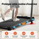 Umay SF10 Tapis de course pliable avec inclinaison de 10%/15% et vitesse maximale de 12 km/h